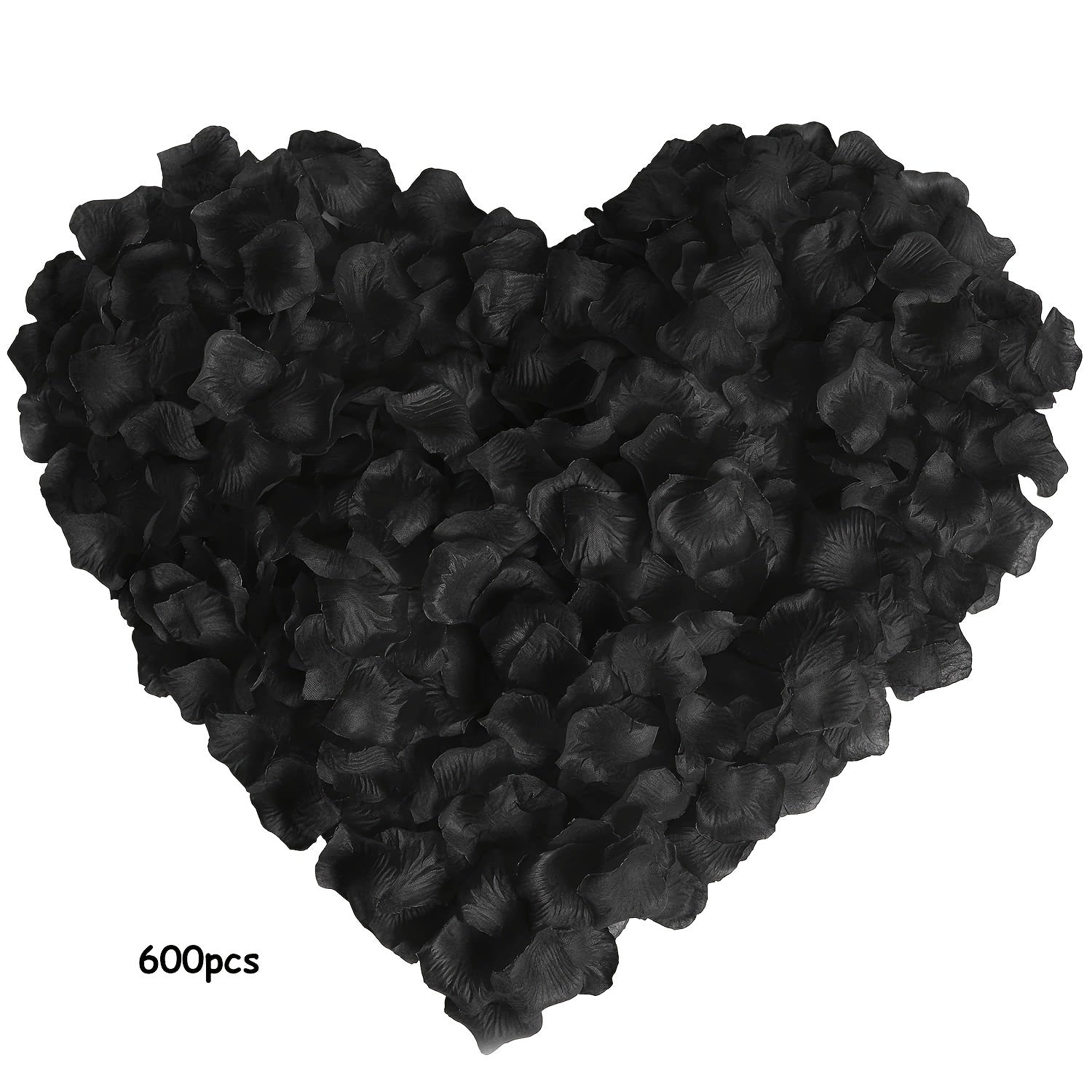 600pcs Artificial Rose Petals for Romantic Night Decoration, Suitable for Valentine's Day, Wedding, Engagement, Party, Loose Flower Decoration