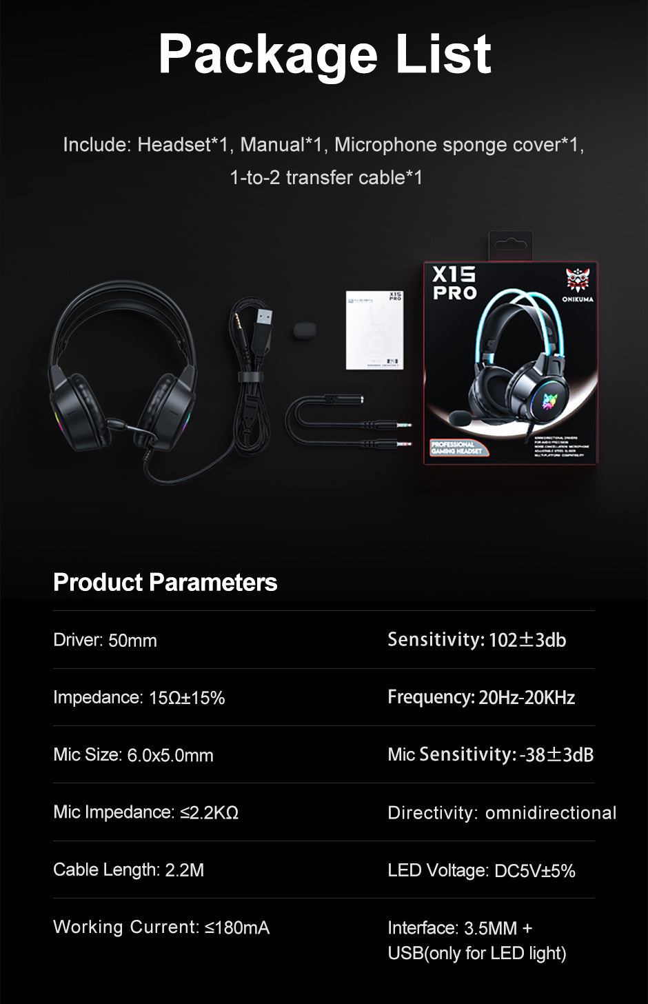 🎧 ONIKUMA Audífonos Gamer con Micrófono Antirruido Sonido Estéreo Inmersivo | Plug & Play para PC, Laptop y Streaming