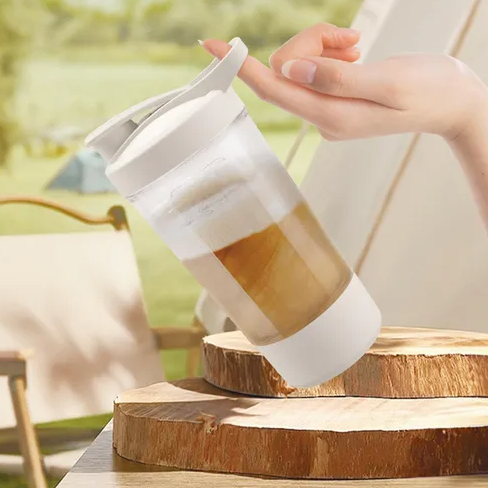 Botella Agitadora Eléctrica 600ml - Mezclador Automático Portátil