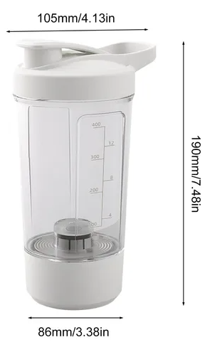 Botella Agitadora Eléctrica 600ml - Mezclador Automático Portátil