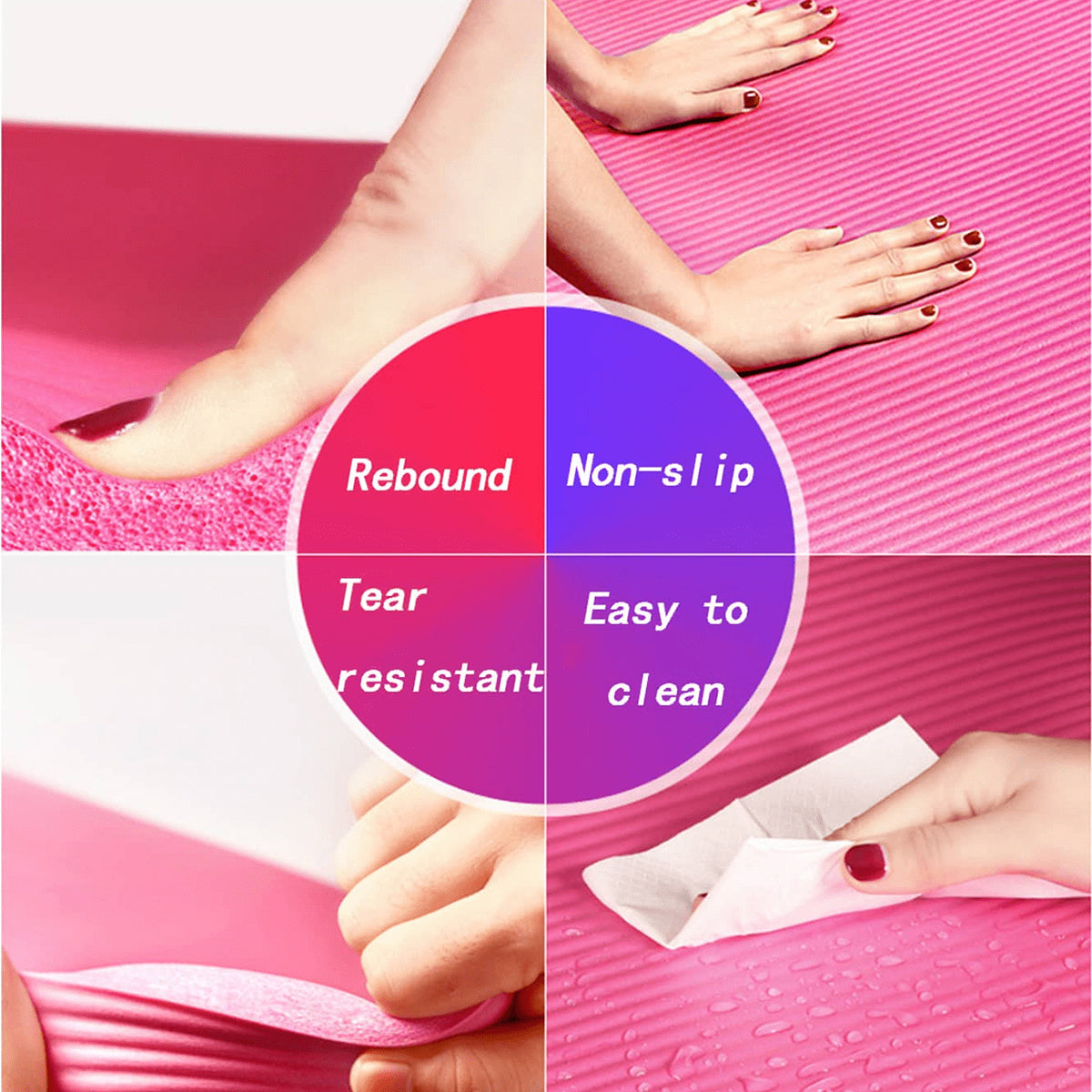 🧘‍♀️ Tapete de Yoga Antideslizante Eco-Friendly Extra Grueso, Ultra Acolchado y de Alto Agarre | Yoga, Pilates y Entrenamiento