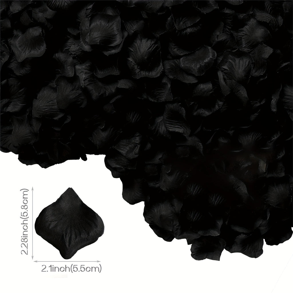 600pcs Artificial Rose Petals for Romantic Night Decoration, Suitable for Valentine's Day, Wedding, Engagement, Party, Loose Flower Decoration