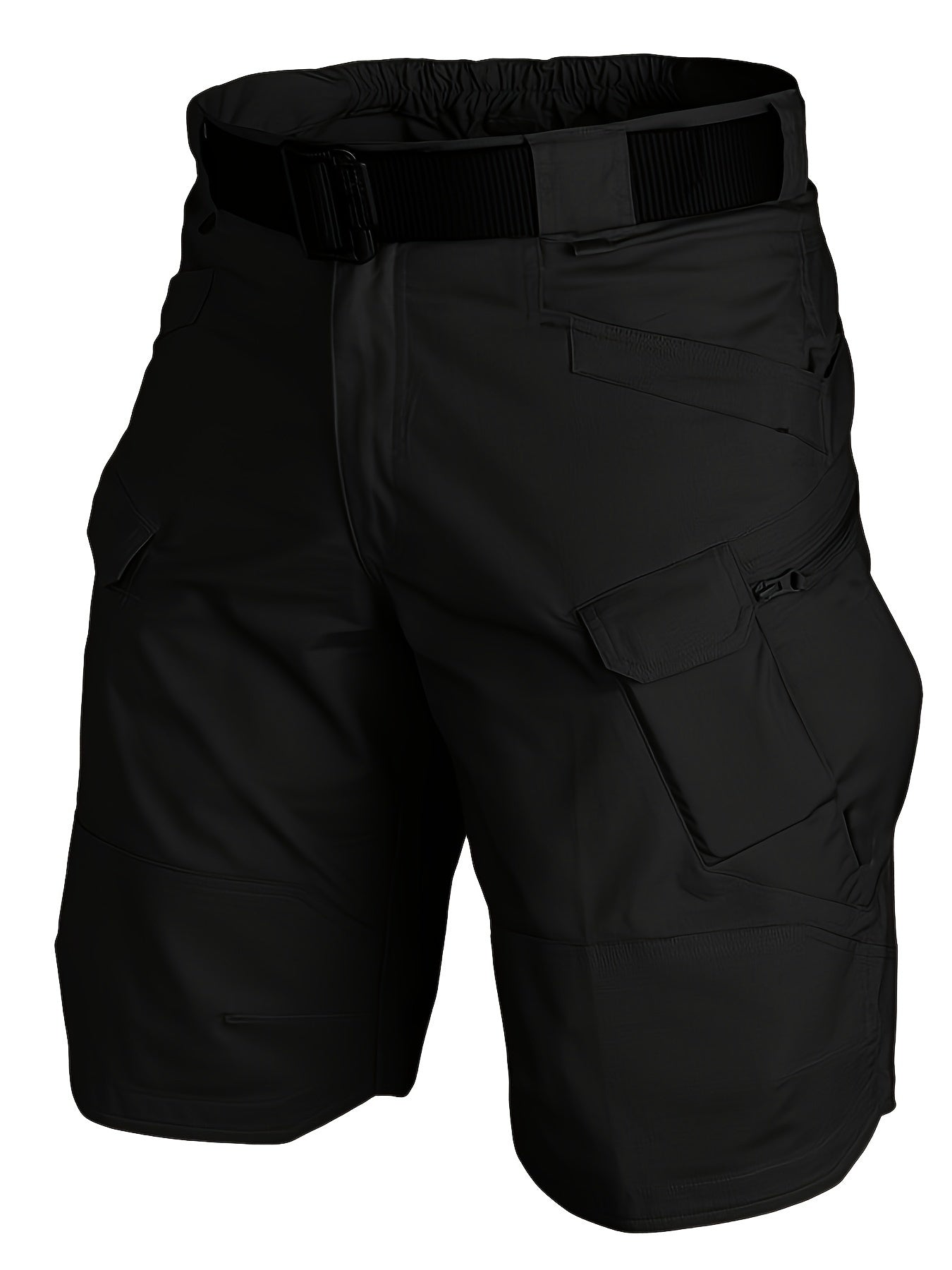 Men's Multi-Pocket Tactical Shorts Multi-Purpose Cargo Shorts Outdoor Waterproof Hiking Track Shorts ( Larger Size Recommended)