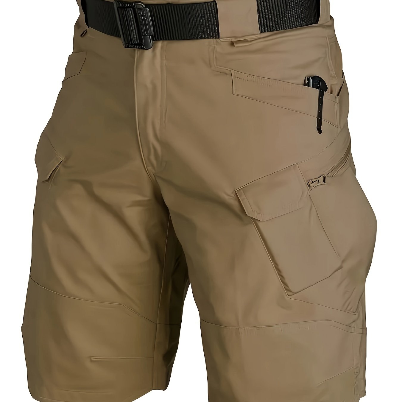 Men's Multi-Pocket Tactical Shorts Multi-Purpose Cargo Shorts Outdoor Waterproof Hiking Track Shorts ( Larger Size Recommended)