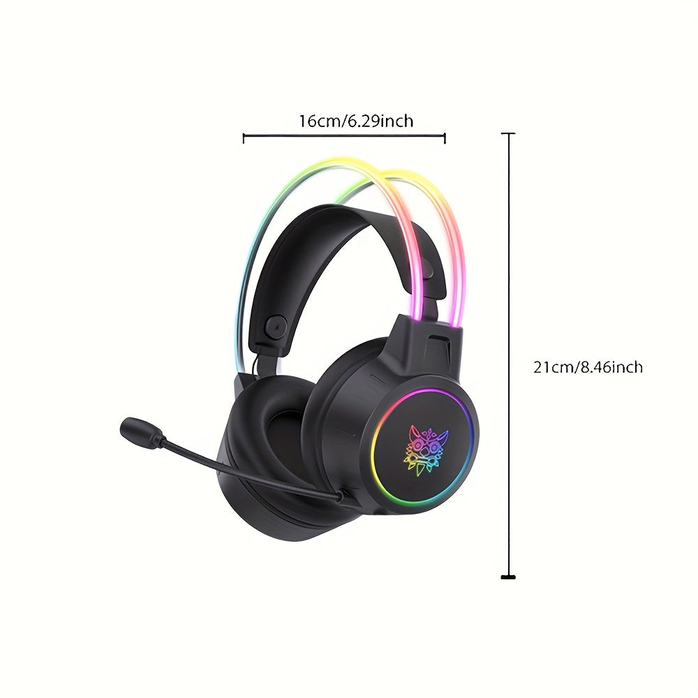 🎧 ONIKUMA Audífonos Gamer con Micrófono Antirruido Sonido Estéreo Inmersivo | Plug & Play para PC, Laptop y Streaming