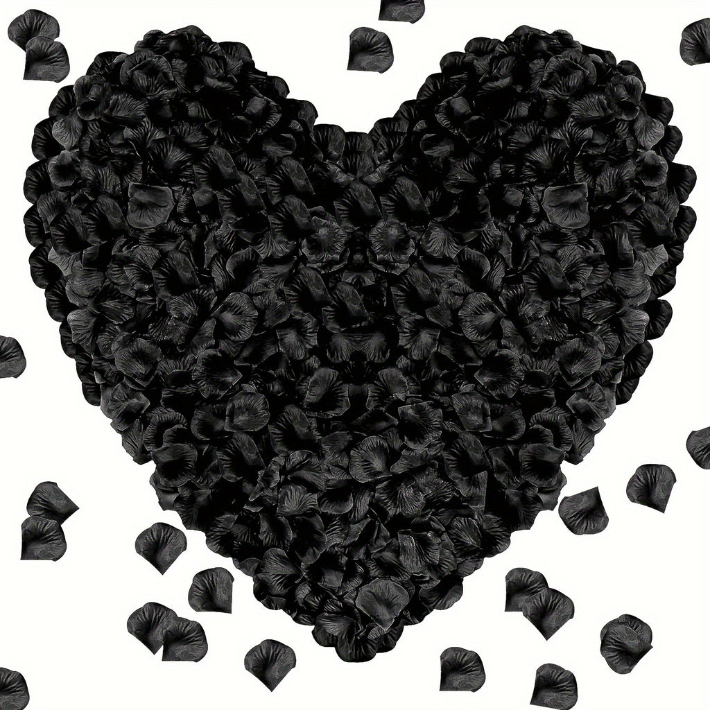 600pcs Artificial Rose Petals for Romantic Night Decoration, Suitable for Valentine's Day, Wedding, Engagement, Party, Loose Flower Decoration