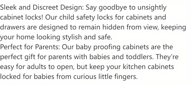 🔒 Seguro Magnético para Gabinetes – Set de 4 Piezas