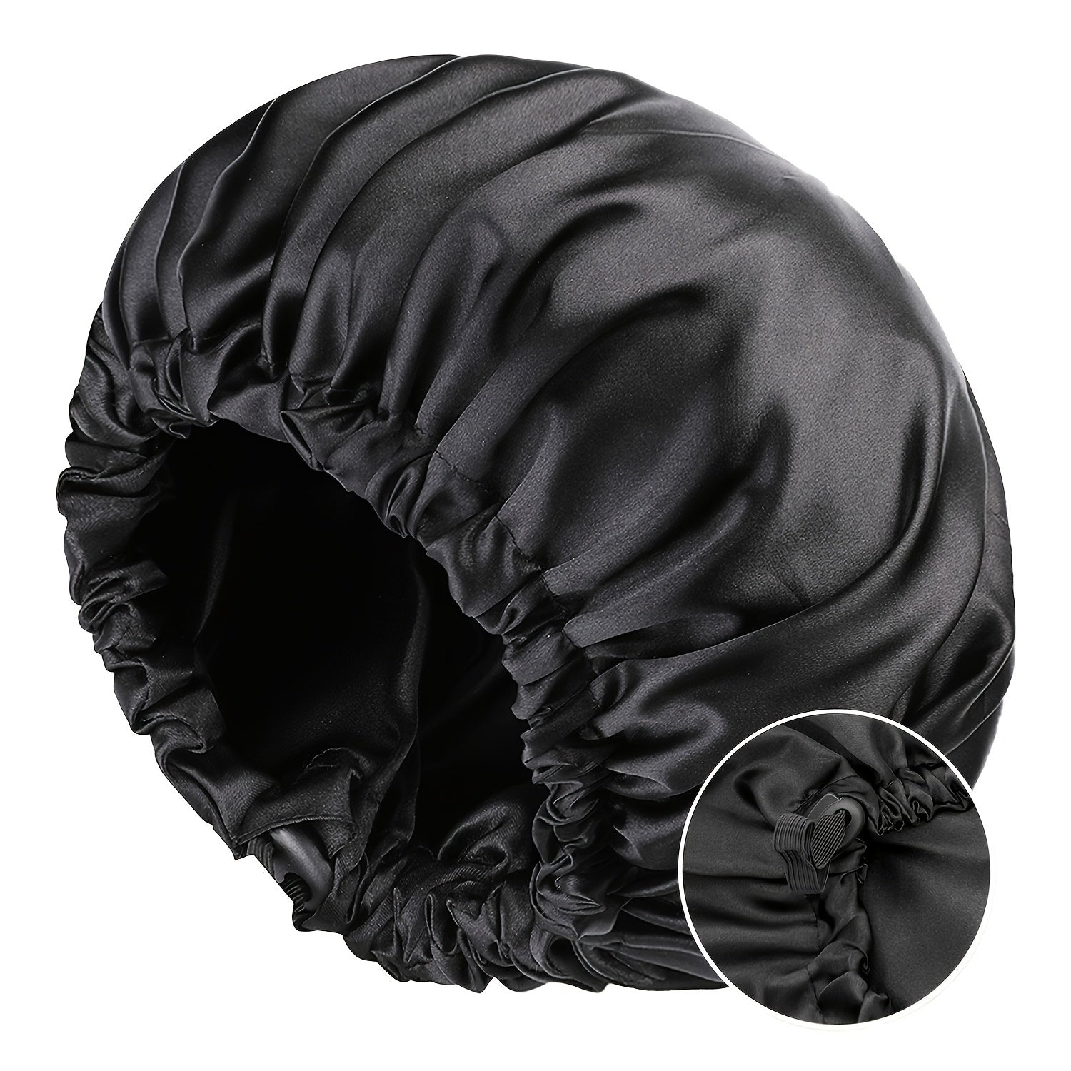 Gorro de Satín Ajustable para Dormir - Protección para Cabello Rizado
