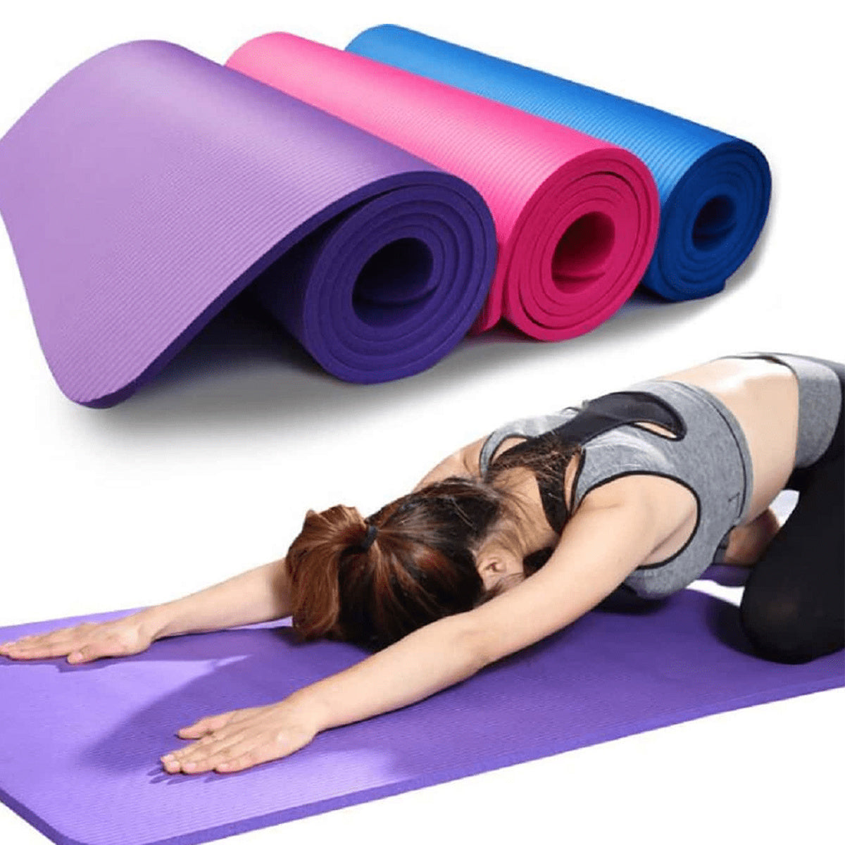 🧘‍♀️ Tapete de Yoga Antideslizante Eco-Friendly Extra Grueso, Ultra Acolchado y de Alto Agarre | Yoga, Pilates y Entrenamiento
