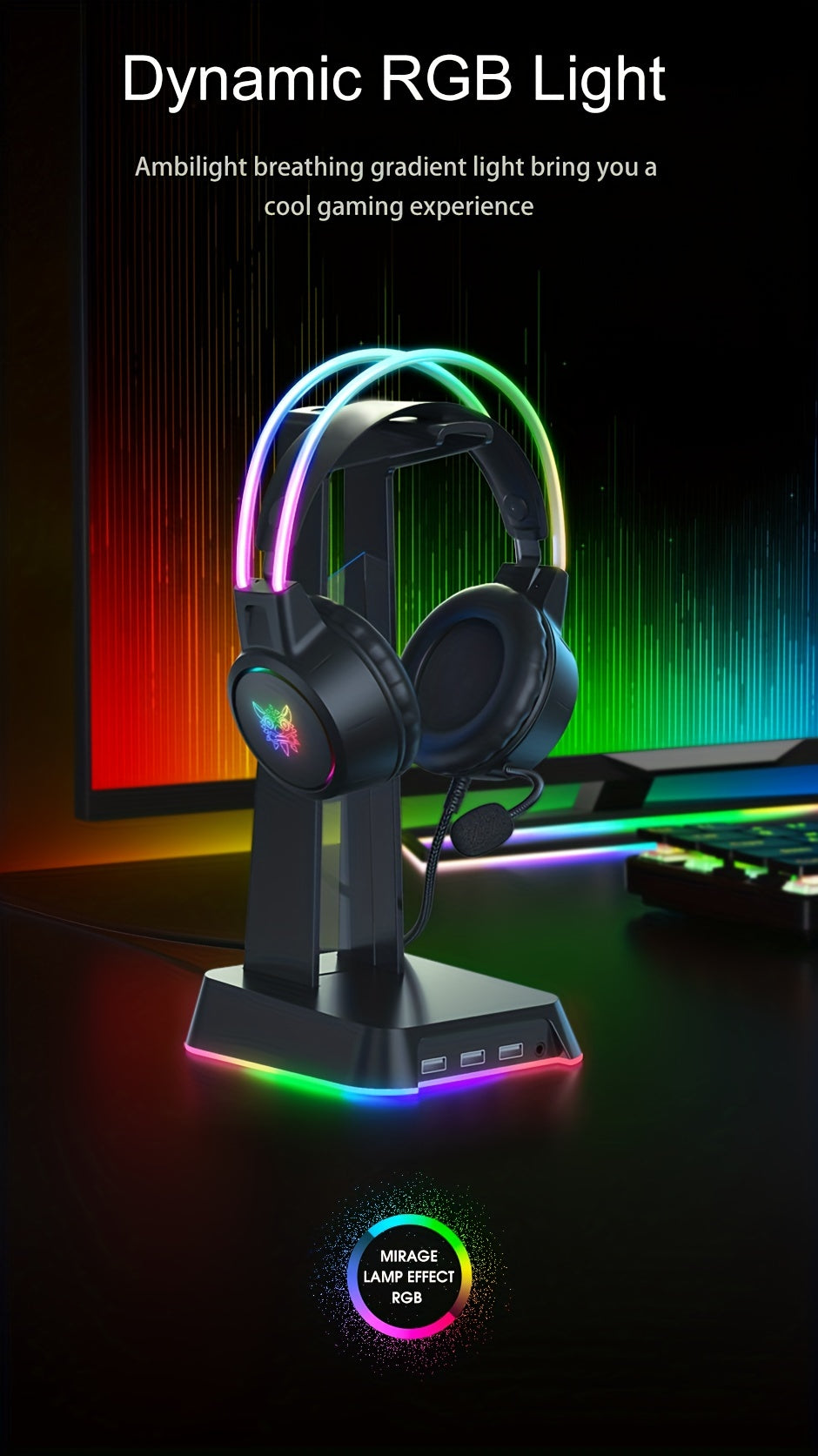 🎧 ONIKUMA Audífonos Gamer con Micrófono Antirruido Sonido Estéreo Inmersivo | Plug & Play para PC, Laptop y Streaming