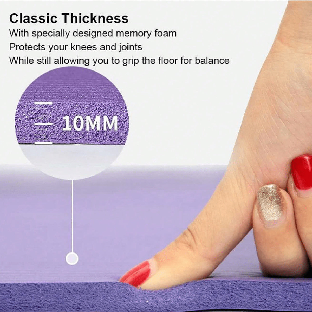 🧘‍♀️ Tapete de Yoga Antideslizante Eco-Friendly Extra Grueso, Ultra Acolchado y de Alto Agarre | Yoga, Pilates y Entrenamiento