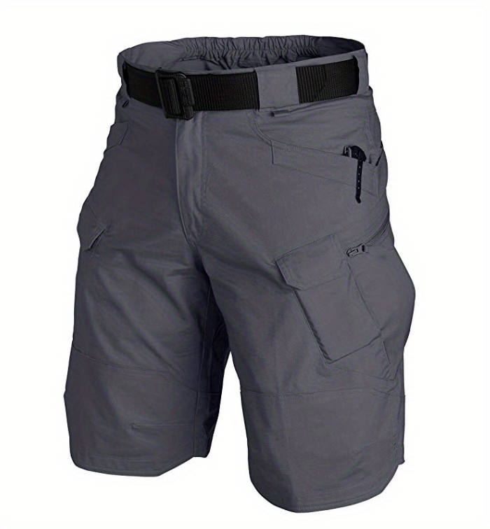 Men's Multi-Pocket Tactical Shorts Multi-Purpose Cargo Shorts Outdoor Waterproof Hiking Track Shorts ( Larger Size Recommended)
