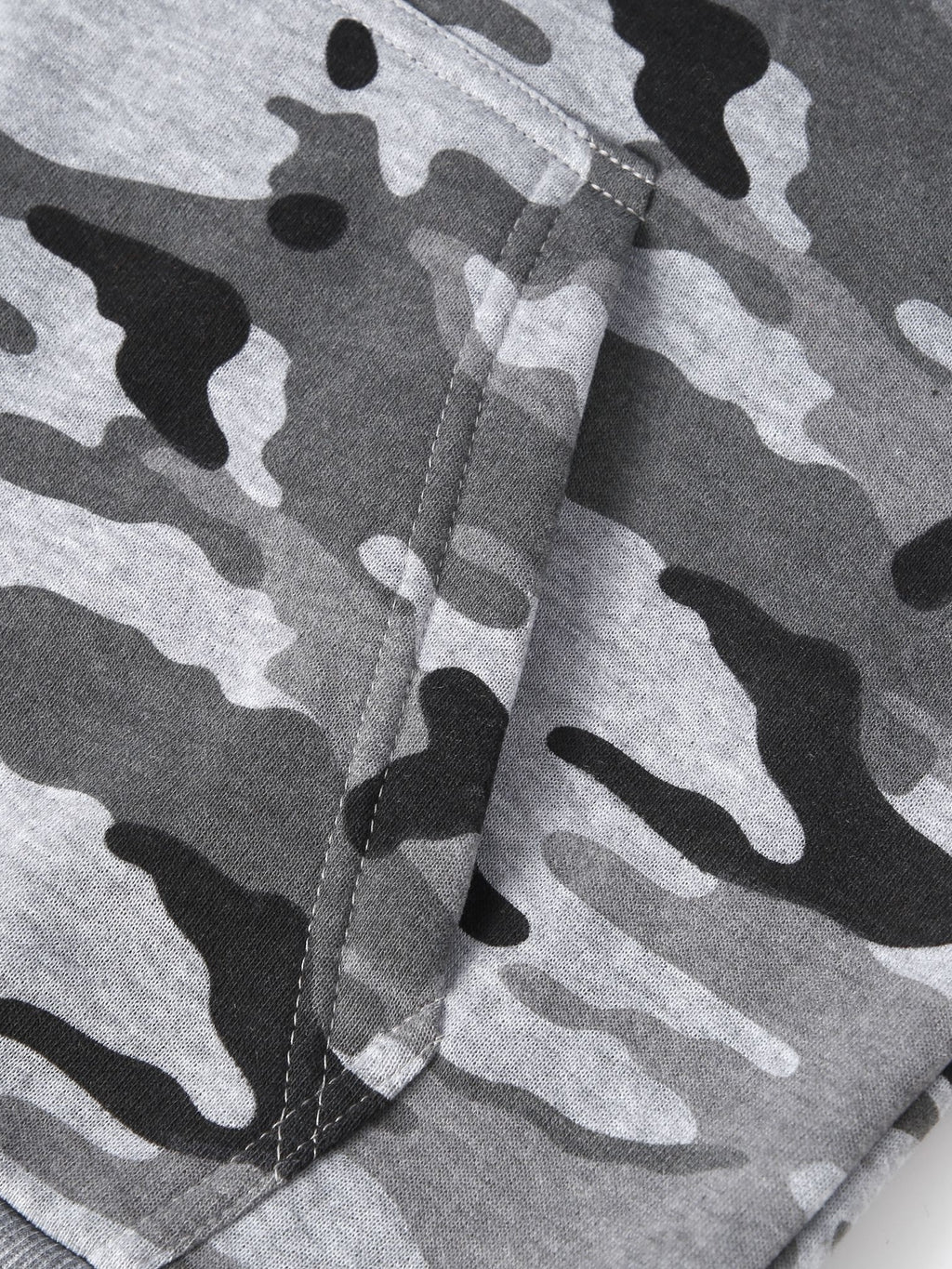 Men's Camouflage Loose Pullover Hooded Fleece Sweatshirt for Autumn And Winter, Hooded, Fleece