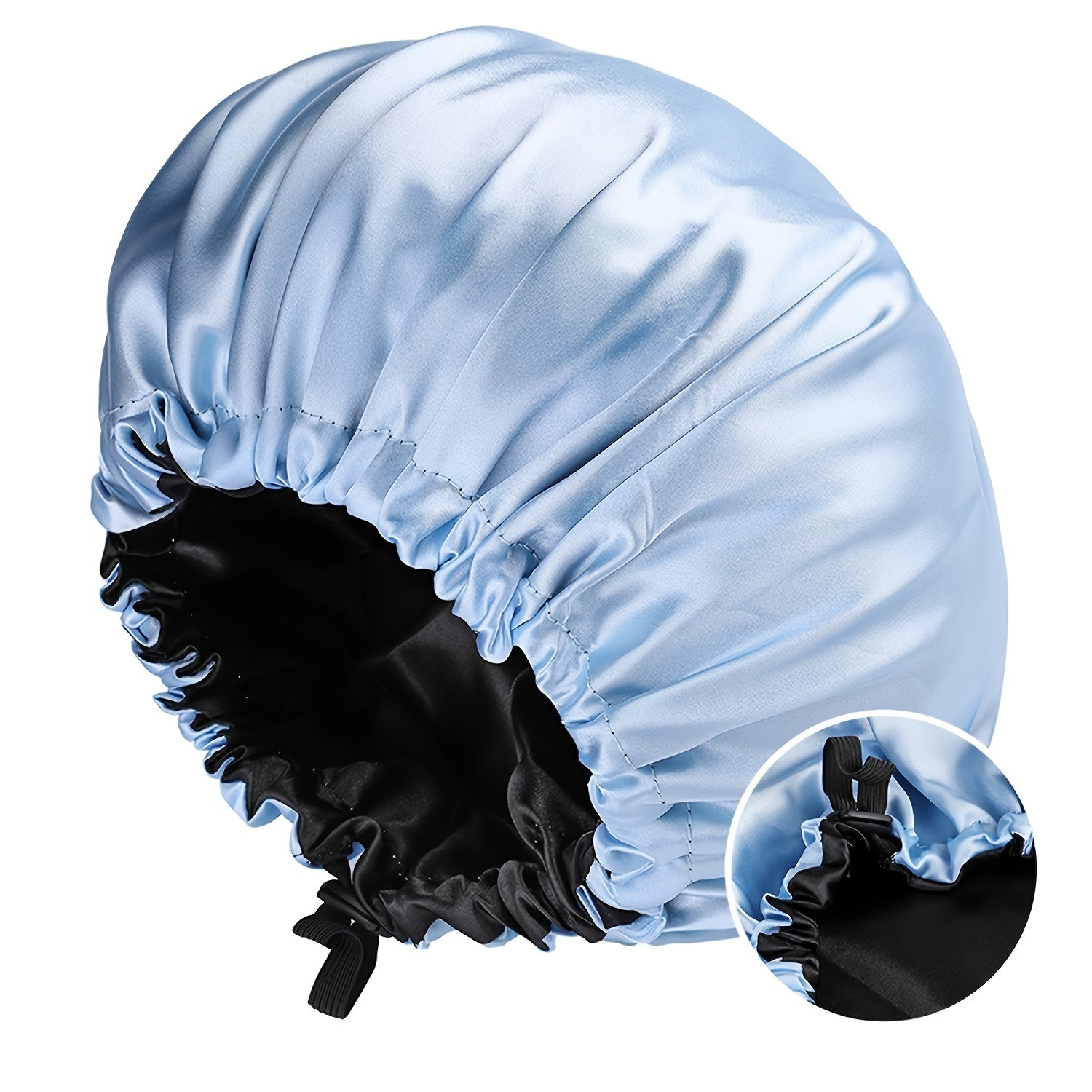 Gorro de Satín Ajustable para Dormir - Protección para Cabello Rizado