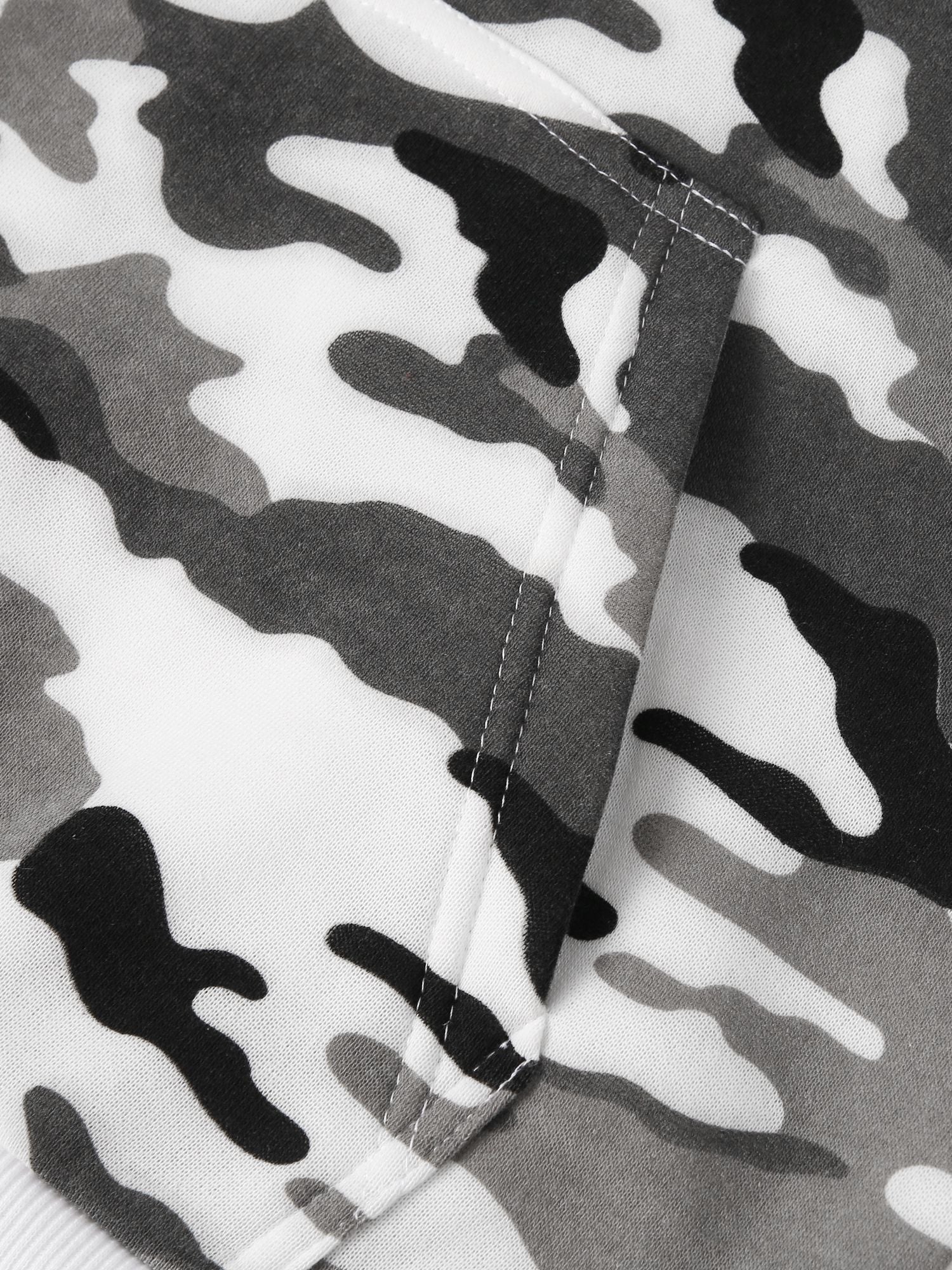 Men's Camouflage Loose Pullover Hooded Fleece Sweatshirt for Autumn And Winter, Hooded, Fleece