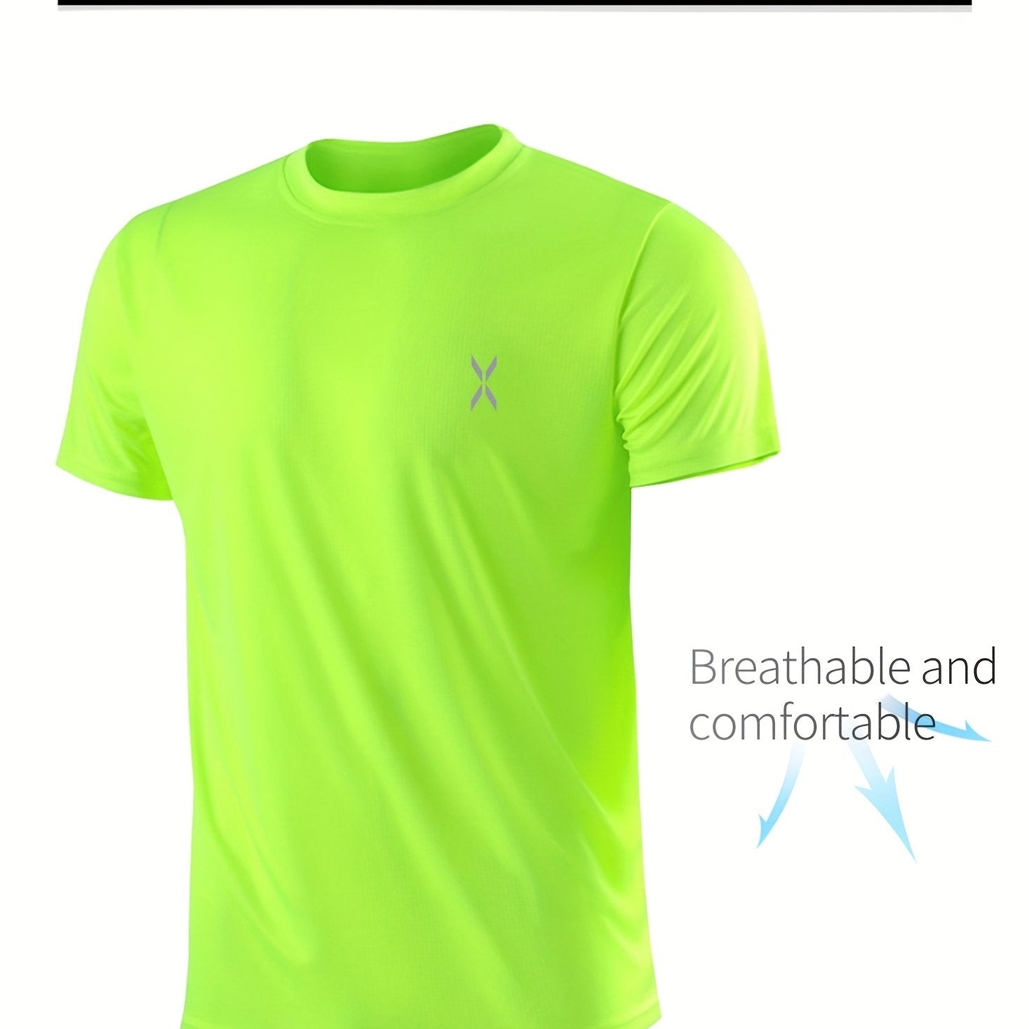 Quick-drying Men's Sports Shirt - Lightweight And Breathable T-shirt For Outdoor Activities, Gym, And Running