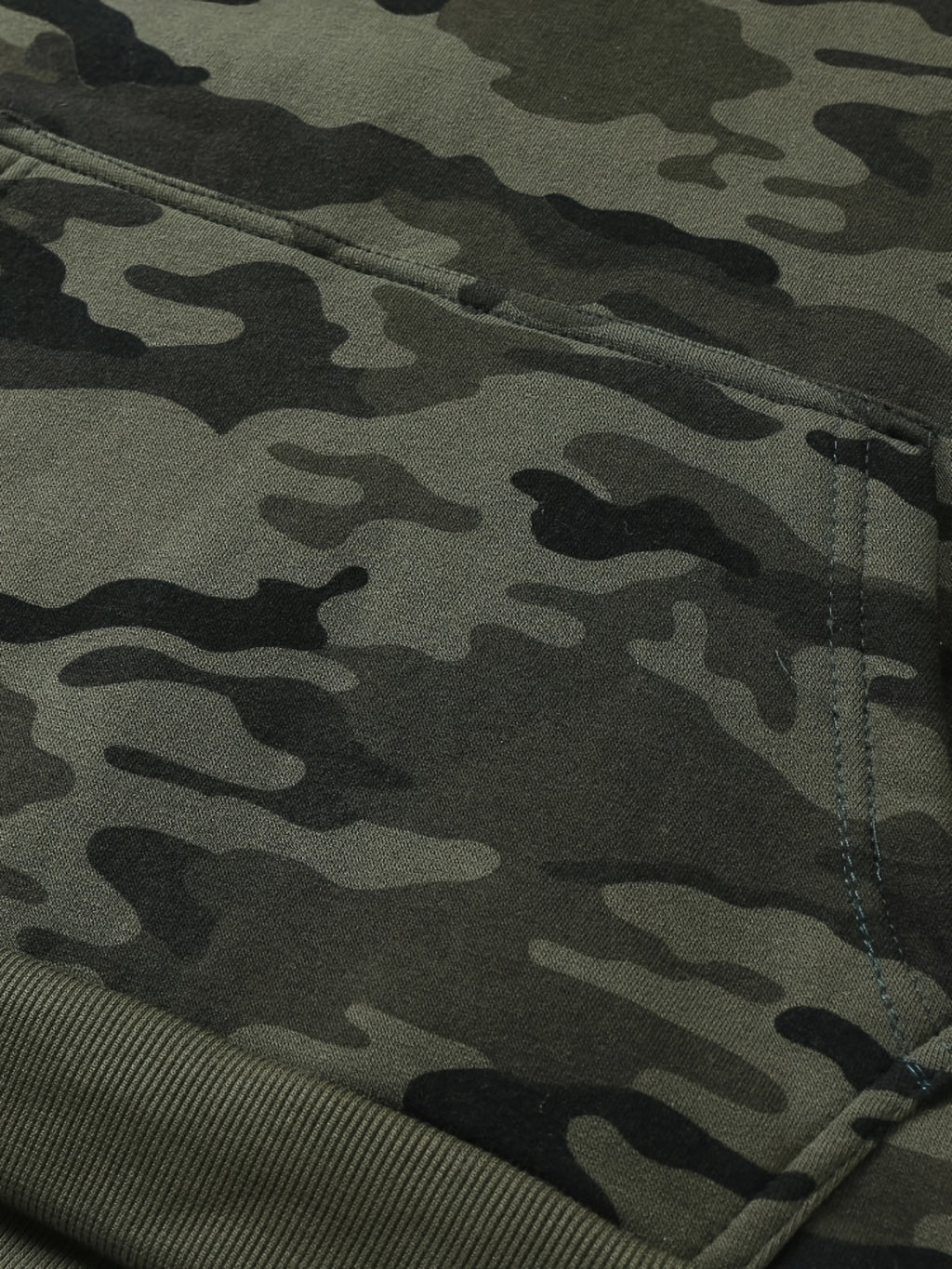 Men's Camouflage Loose Pullover Hooded Fleece Sweatshirt for Autumn And Winter, Hooded, Fleece