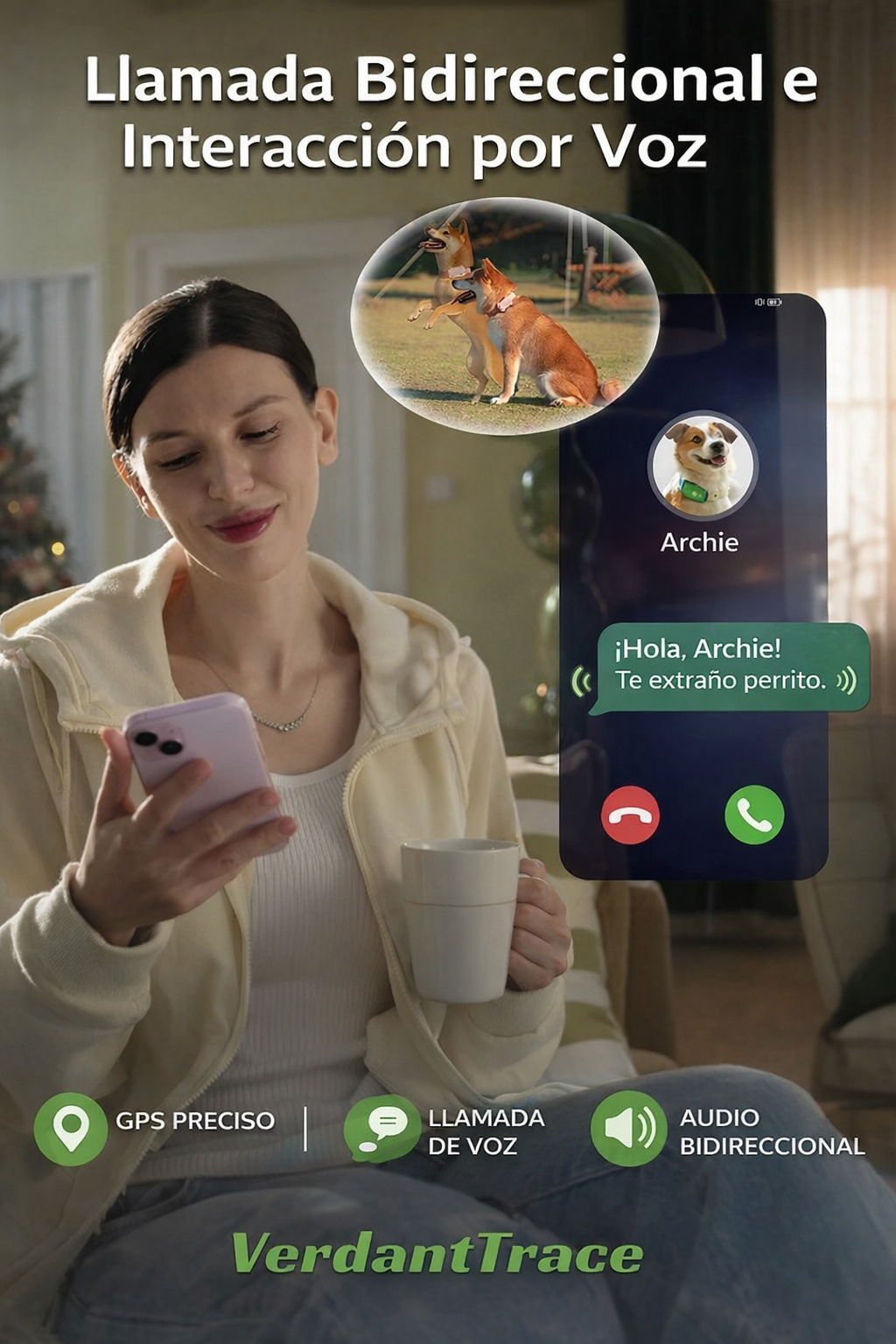 GPS Inteligente para Mascotas con Llamada Bidireccional, Rastreo en Tiempo Real y Alertas de Salud con IA