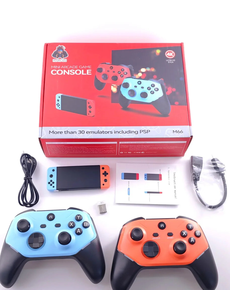 Consola M66 Game Stick PS1 64GB - 20,000 Juegos 4K Control Inalámbrico