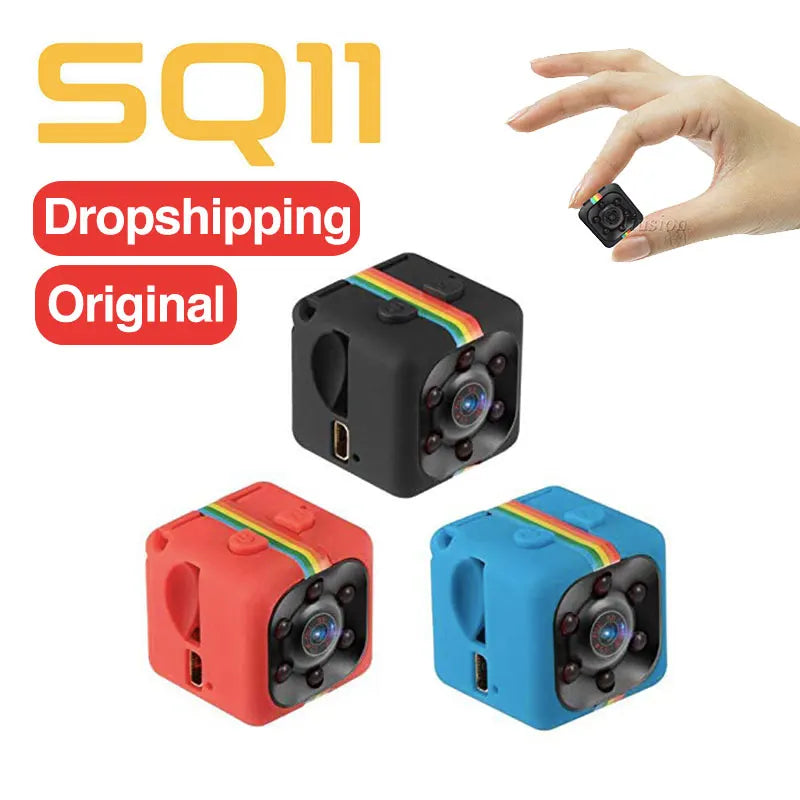Minicámara SQ11 HD 1080P con Visión Nocturna - Cámara Espía Portátil
