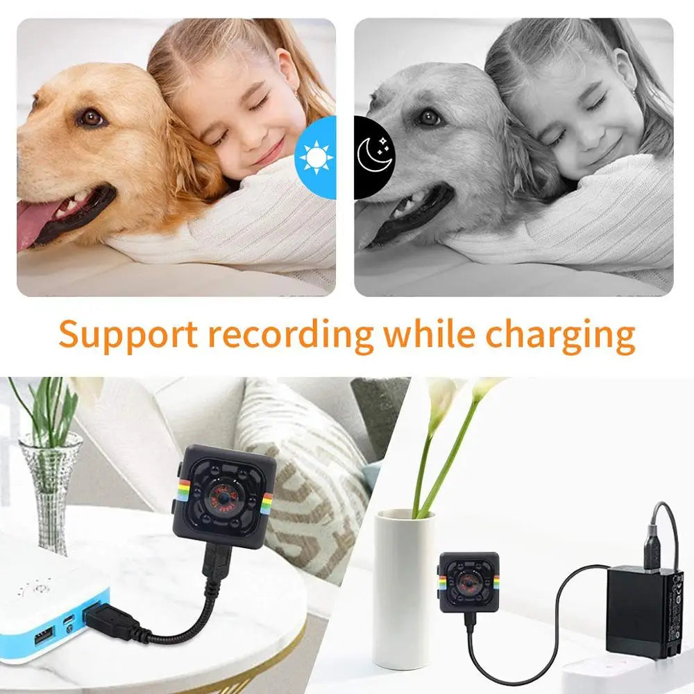 Minicámara SQ11 HD 1080P con Visión Nocturna - Cámara Espía Portátil