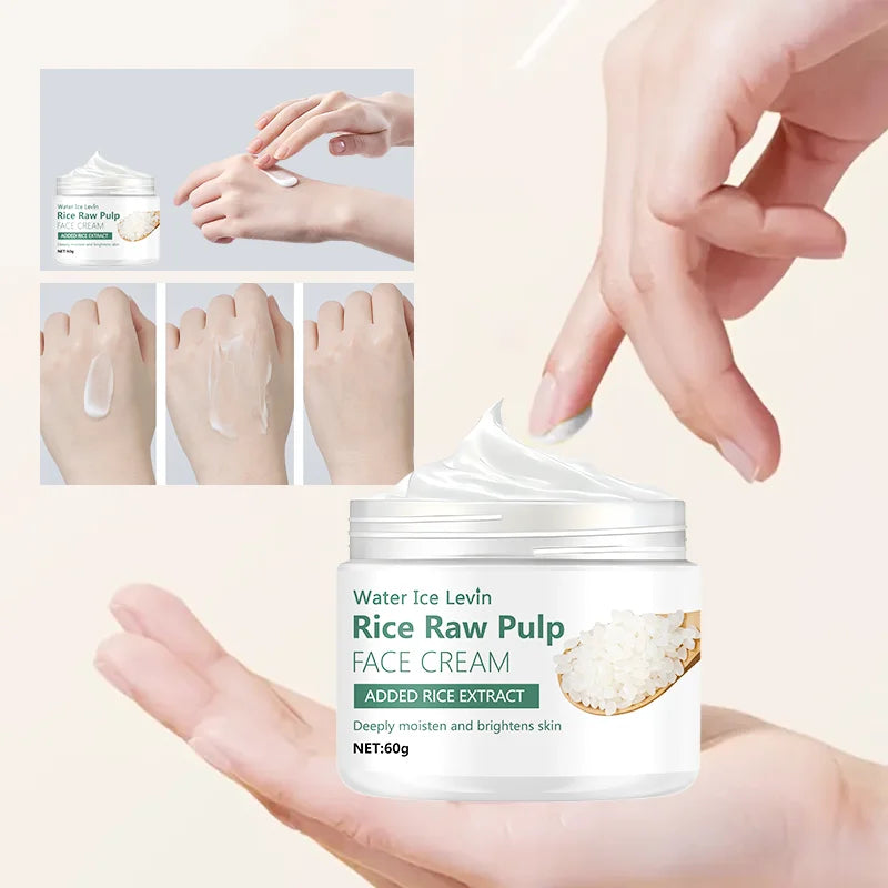 Crema Facial de Arroz - Hidratante Antienvejecimiento con Efecto Reafirmante