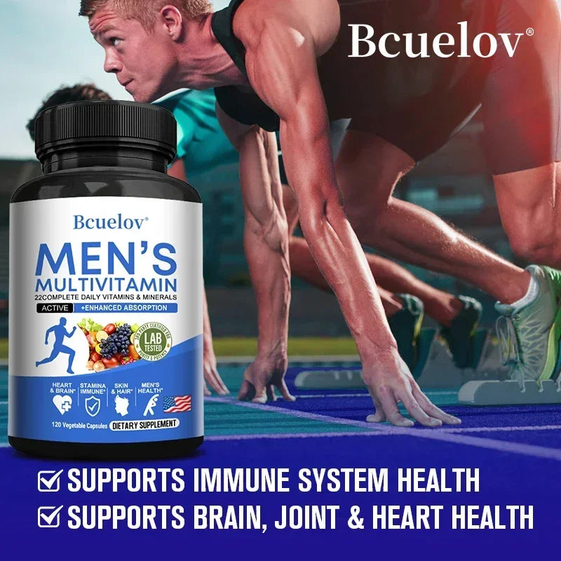 Multivitamina Completa para Hombres Didacat | Vitaminas A, C, D, E, Zinc y B12 para Energía, Inmunidad y Bienestar Integral