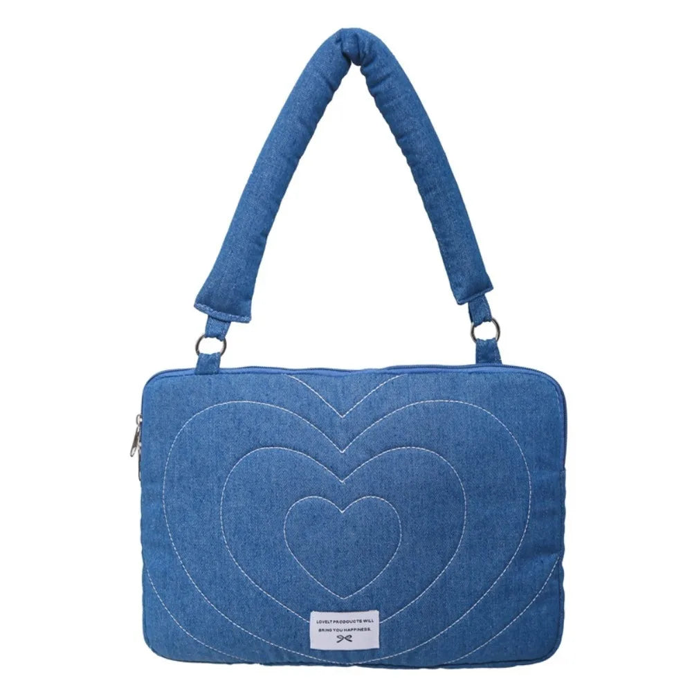 Bolso para Laptop 14" con Lazo Bordado - Funda Acolchada Antigolpes Elegante