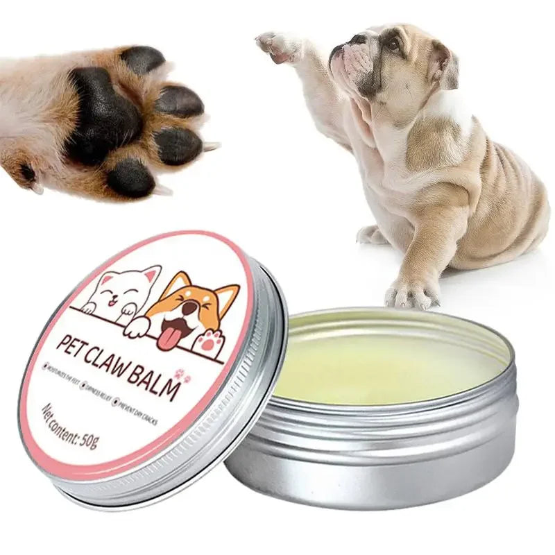 Bálsamo para patas de gatos, 50g, crema protectora para patas de perros y gatos, Protector de nariz para mascotas, hidratante, grietas para mascotas, accesorios de reparación de pies para gatos