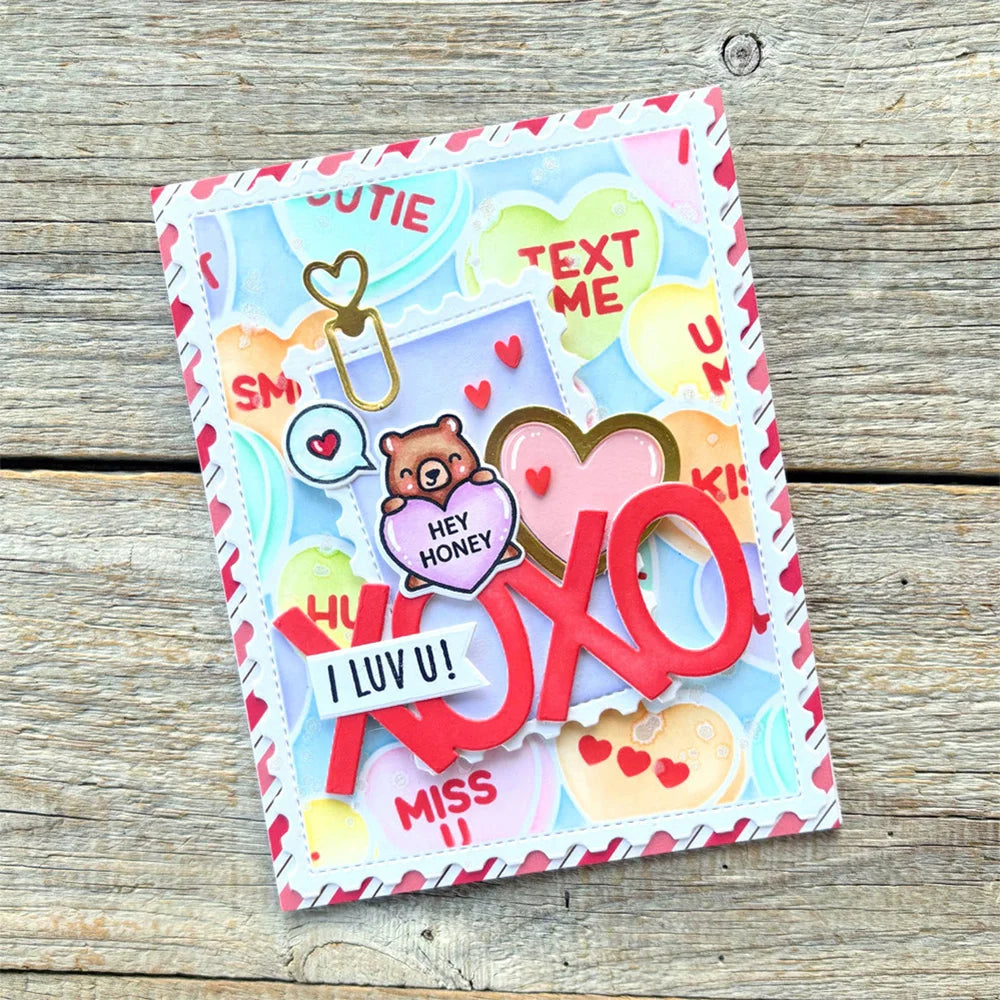 Troqueles de Corte de Metal con Tema de San Valentín, para Repujado y Recorte, para Manualidades, Tarjetas y Scrapbooking