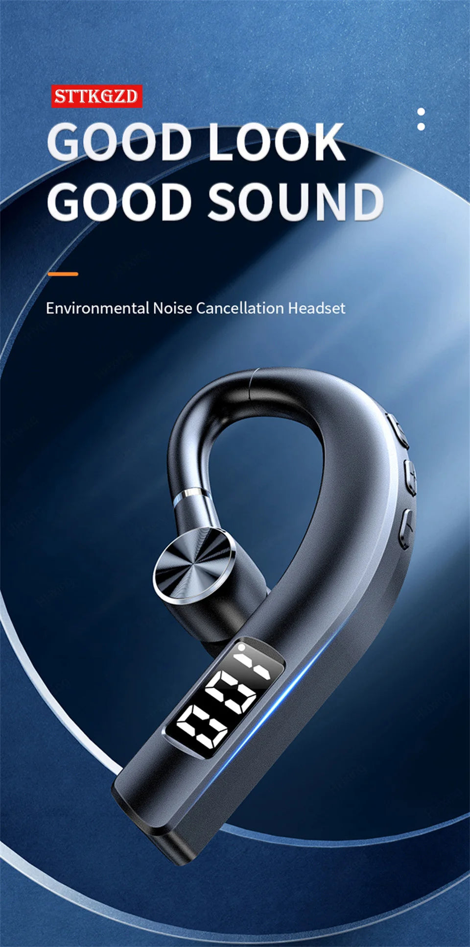 Auriculares Bluetooth con Micrófono para Conducir - Manos Libres con Cancelación de Ruido