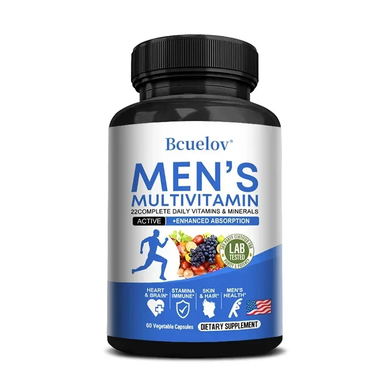 Multivitamina Completa para Hombres Didacat | Vitaminas A, C, D, E, Zinc y B12 para Energía, Inmunidad y Bienestar Integral