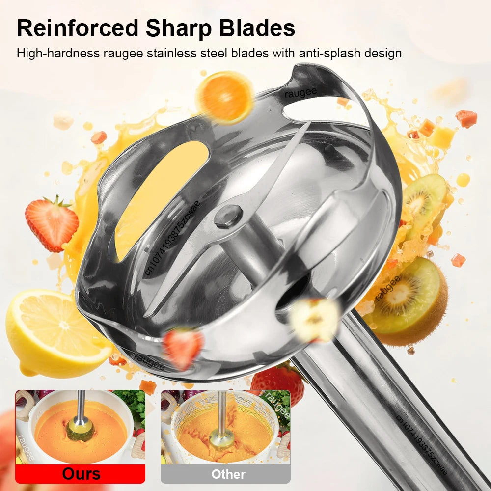 Licuadora de Inmersión 4 en 1 - Batidora de Mano Eléctrica Multifuncional