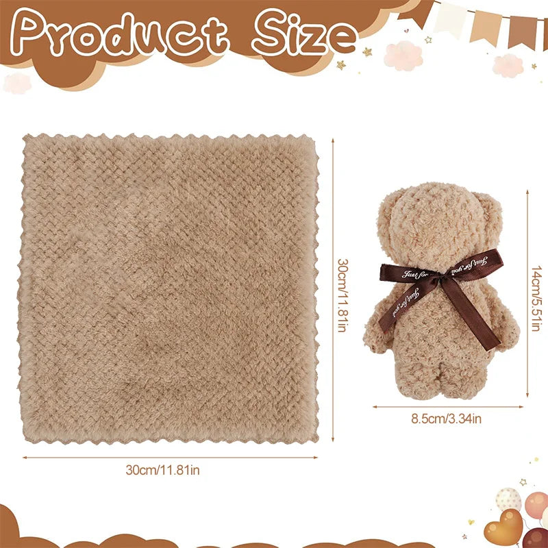 1-10 Uds. Toalla de oso de peluche, regalo para Baby Shower, recuerdos de fiesta de cumpleaños para niños, regalo de invitados de aniversario de boda, decoración navideña de Pascua