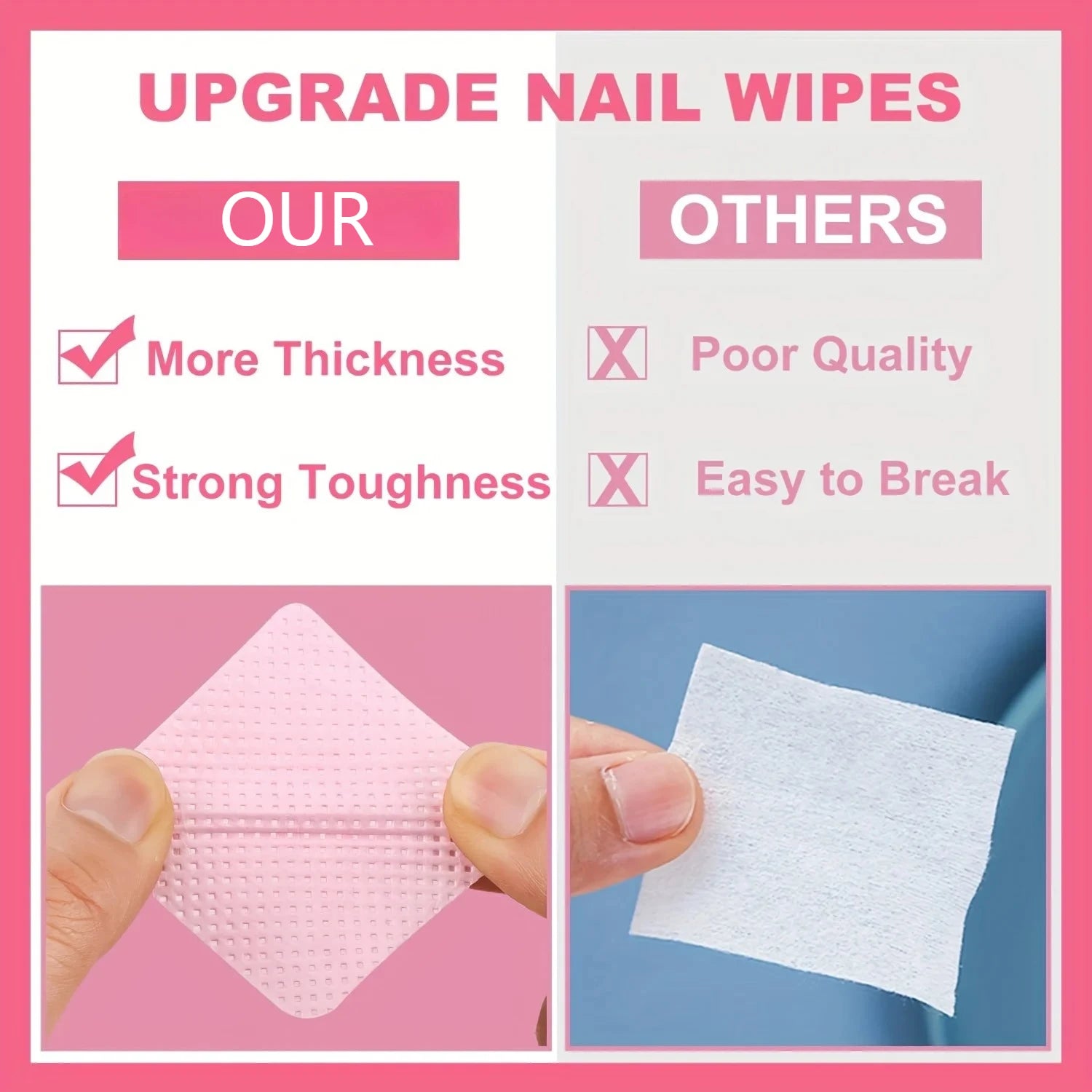 Toallitas para Uñas sin Pelusa - Limpieza Profesional para Manicure (200 pcs)