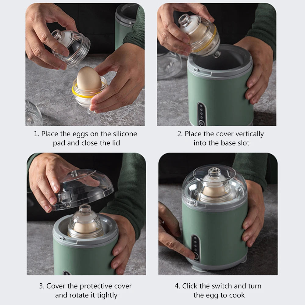 Batidora de huevos eléctrica, agitador de huevos, máquina para hacer huevos dorados, mezcla automática de huevos, blanco y y yema, suministros de cocina, homogeneizador de huevos