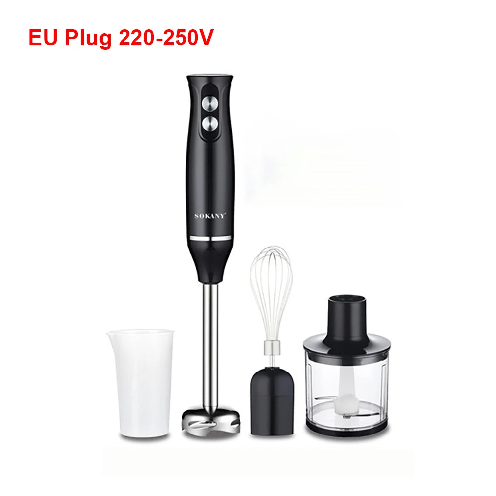 Licuadora de Inmersión 4 en 1 - Batidora de Mano Eléctrica Multifuncional