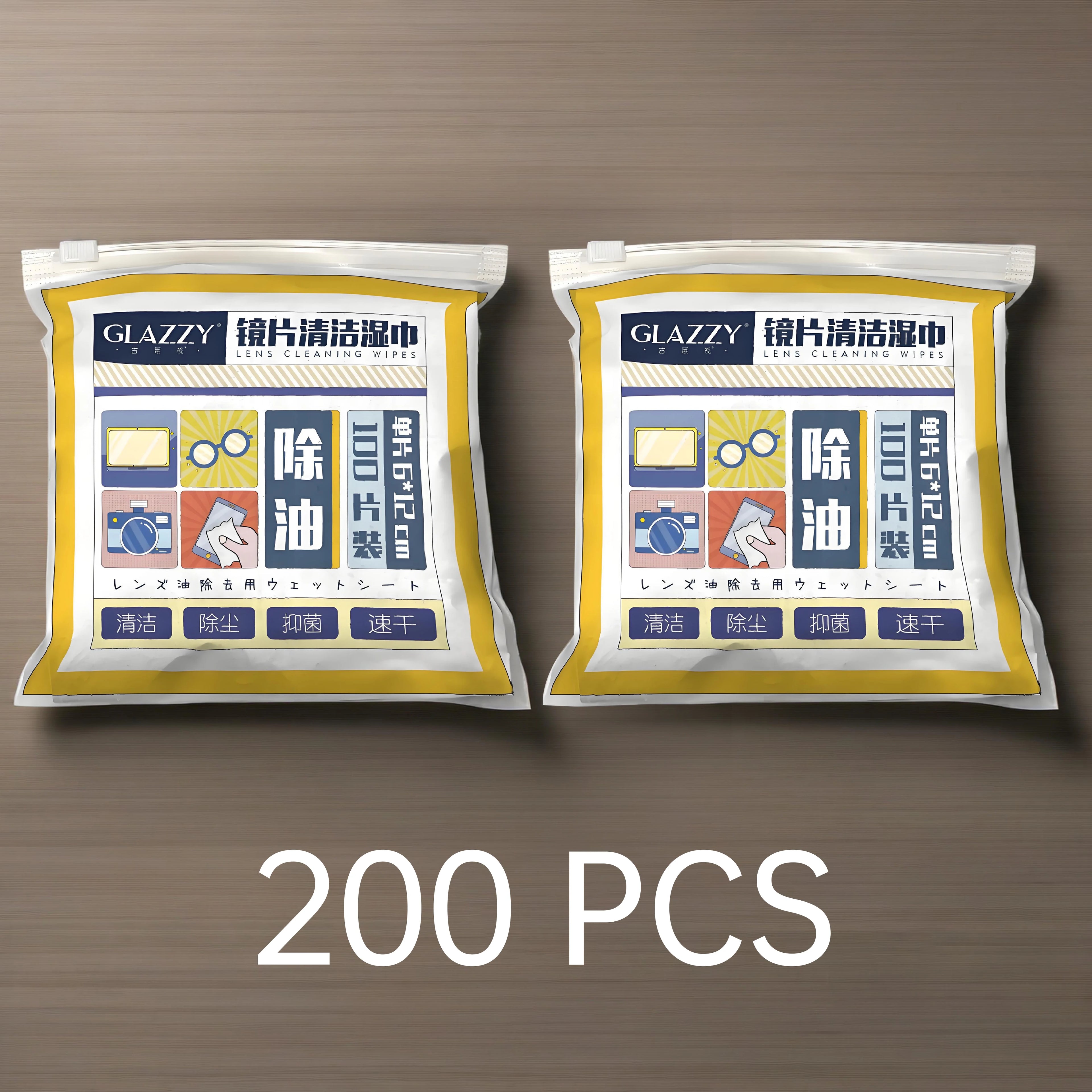 Toallitas Desechables para Gafas y Pantallas - Limpieza de Lentes (100 pcs)