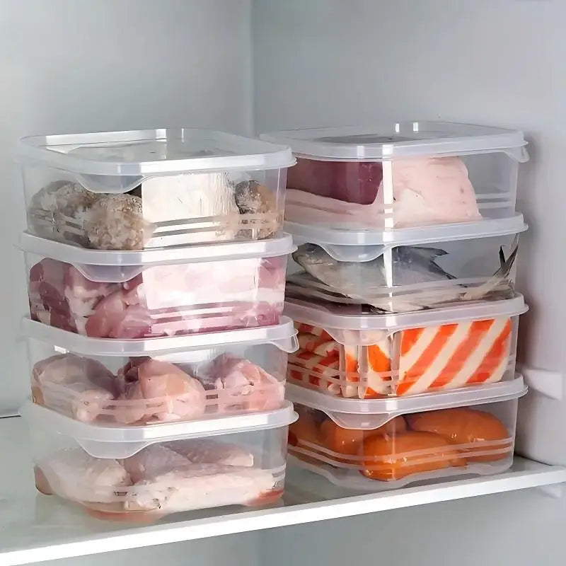 Caja de almacenamiento multifunción para refrigerador, caja de almacenamiento de alimentos para cocina, 10 Uds.