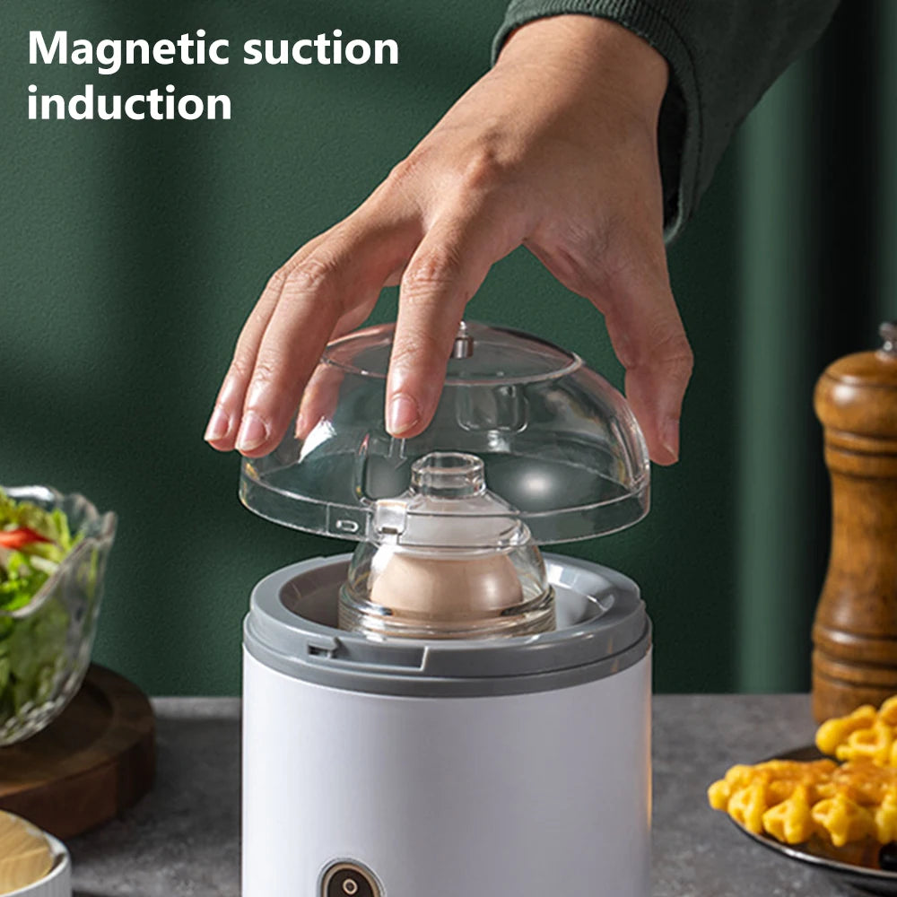 Batidora de huevos eléctrica, agitador de huevos, máquina para hacer huevos dorados, mezcla automática de huevos, blanco y y yema, suministros de cocina, homogeneizador de huevos