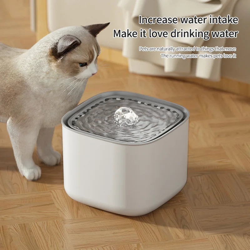 Fuente de Agua Automática para Gatos 3L – Bebedero Silencioso con Filtración y USB