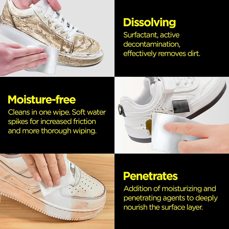 Toallitas Húmedas para Limpieza de Tenis y Calzado Deportivo - 30 Piezas