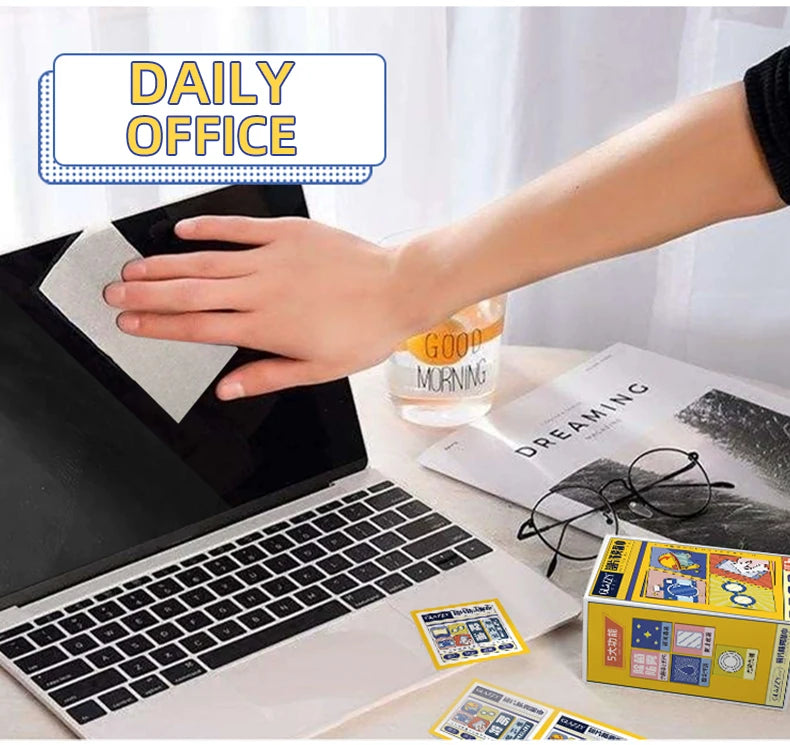 Toallitas Desechables para Gafas y Pantallas - Limpieza de Lentes (100 pcs)