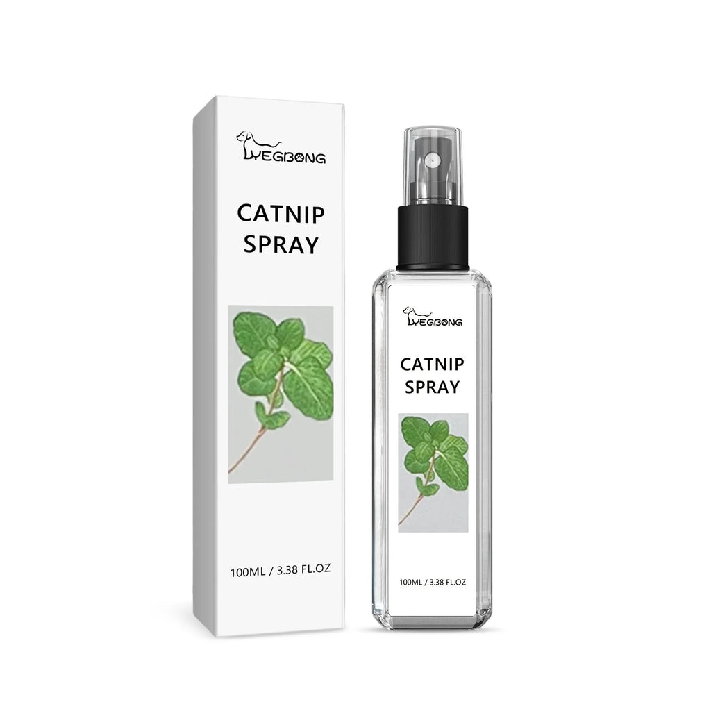 Spray de Hierba Gatera para Gatos 100 ml – Calmante Natural, Entrenamiento y Diversión con Menta