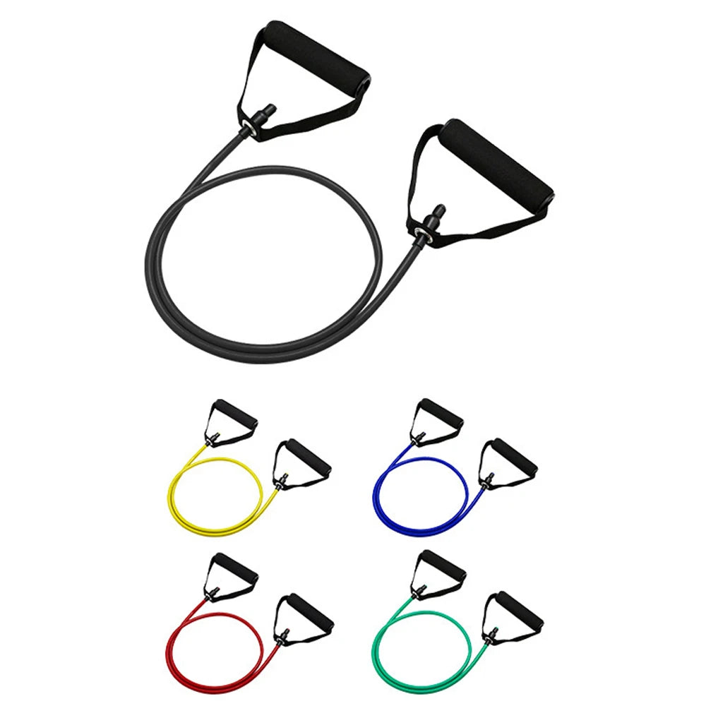 Bandas de resistencia con asas, bandas de entrenamiento con asas para hombres y mujeres, bandas de ejercicio, equipo de entrenamiento de fuerza