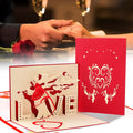 Tarjeta de Felicitación Tridimensional para el Día de San Valentín, Tarjeta de Regalo, Regalos para Fiestas, Decoración para Bodas
