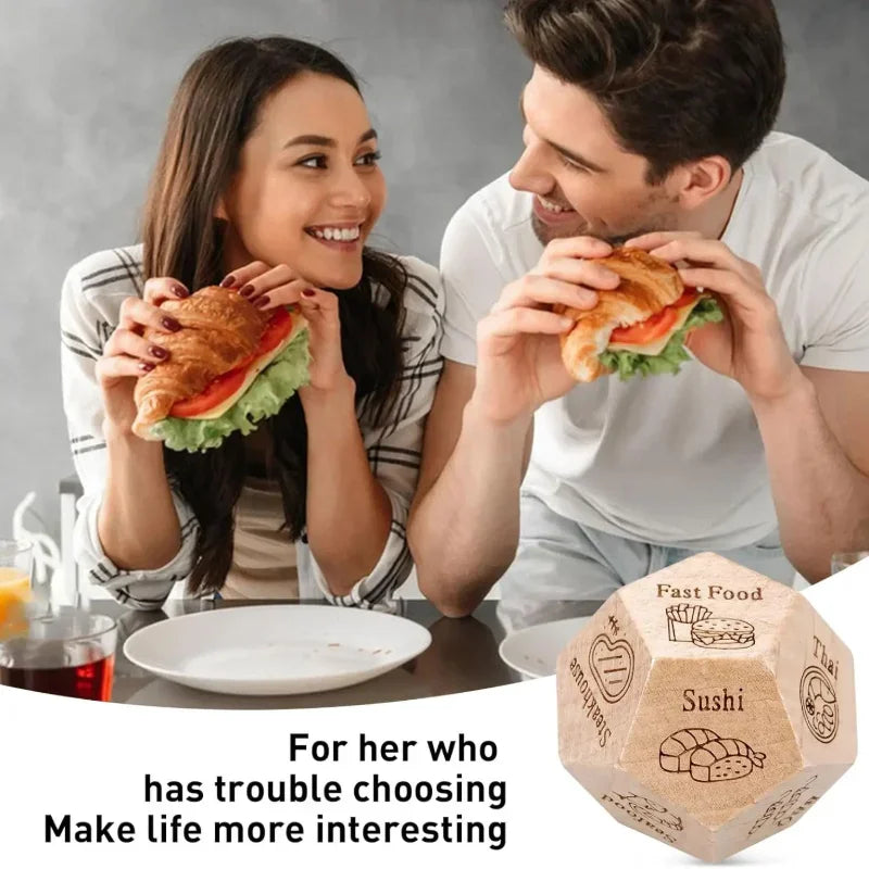Regalos de San Valentín para Él y Ella, Dados para Tomar Decisiones sobre la Comida para una Cita Romántica, Regalos Divertidos para Parejas, Novios, Aniversario, Cumpleaños