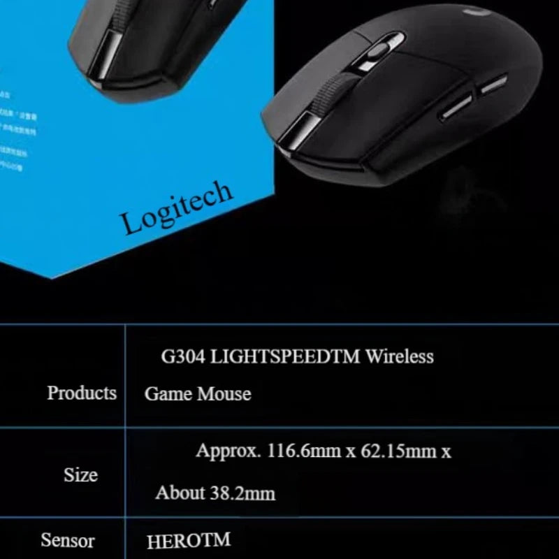 🖱️ Mouse Gamer Inalámbrico Logitech G304 / G305 Lightspeed Precisión HERO 12,000 DPI | Ultraligero, 6 Botones Programables y Plug & Play