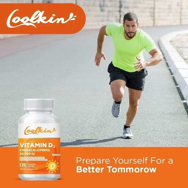 Vitamina D3 50,000 UI Xemenry | Apoyo para Huesos Fuertes, Función Muscular, Sistema Nervioso e Inmunidad