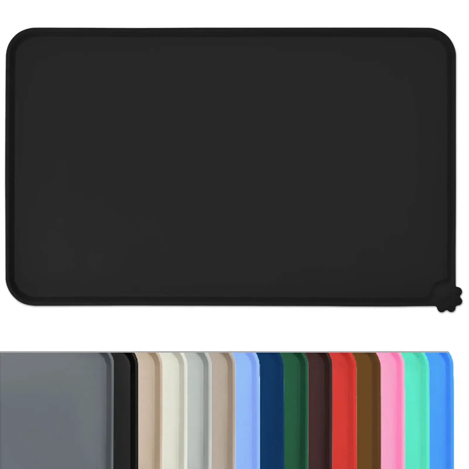 Tapete de Silicona para Comederos de Perros y Gatos – Impermeable, Antideslizante y Fácil de Limpiar